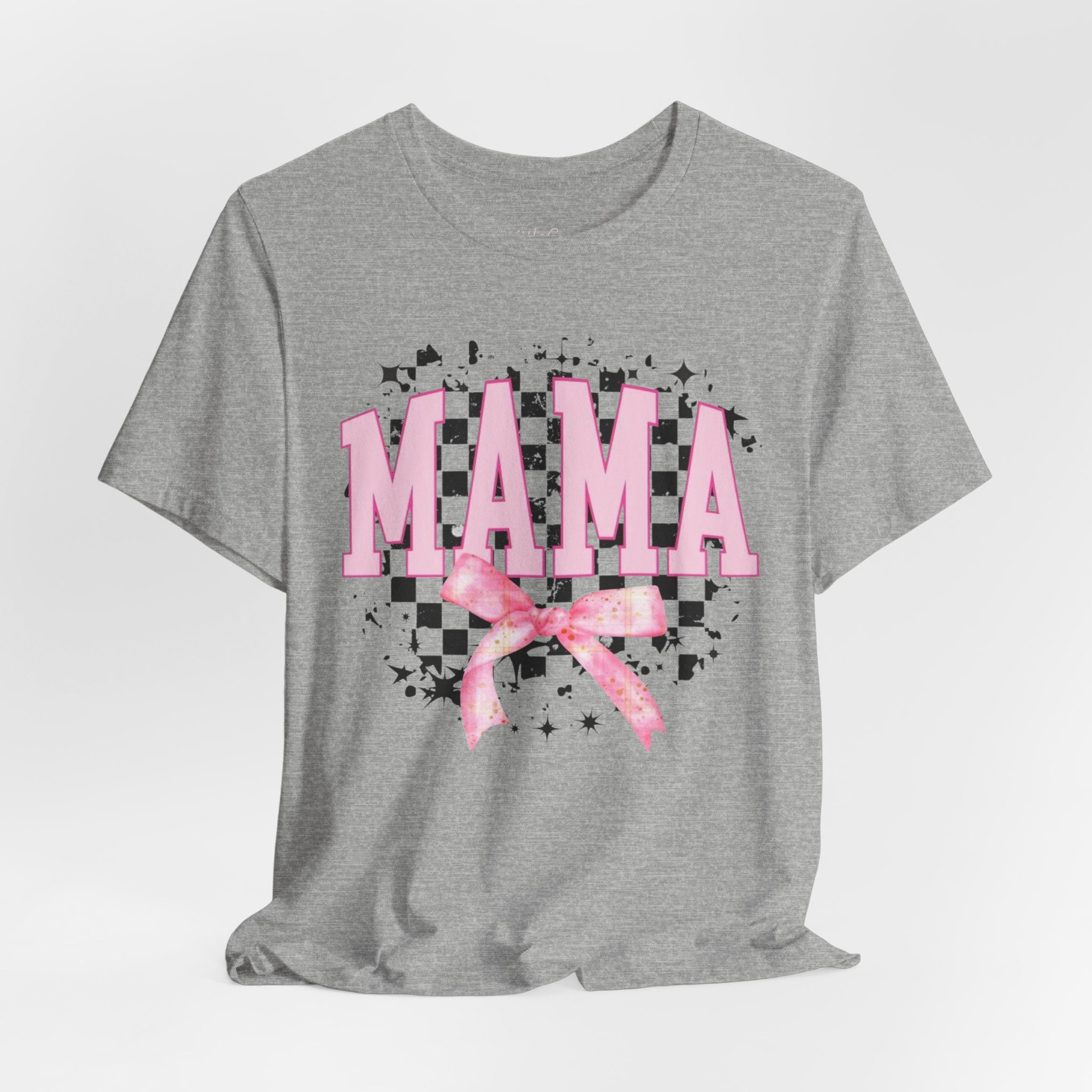 Checkered Bow Mama Tee