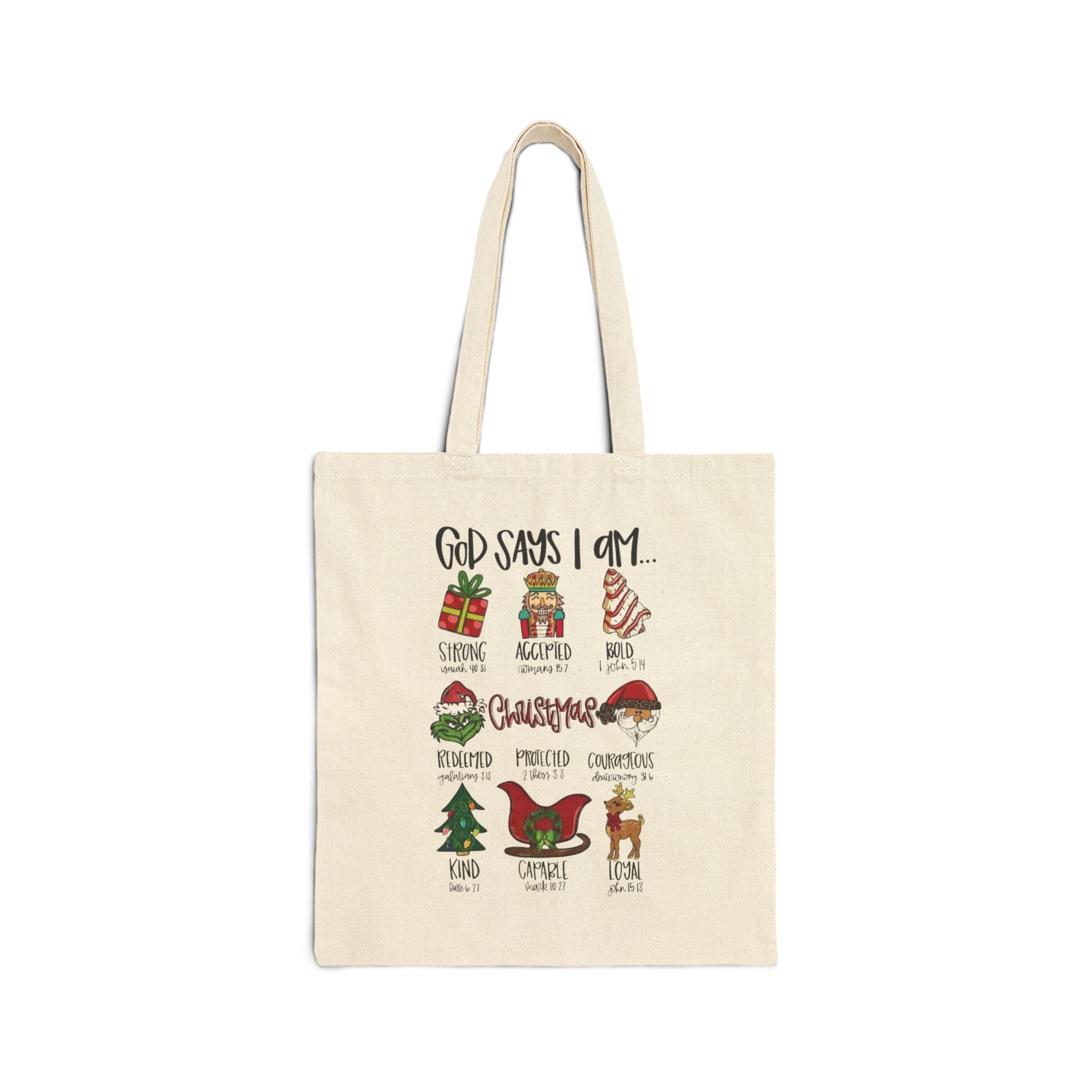 God Says I’m… Canvas Tote