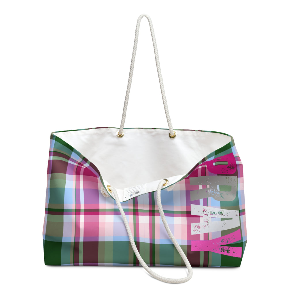 Plaid PRAY Weekender Bag