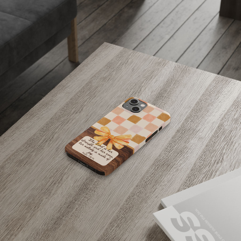 The Lord Is Her Strength iPhone Case