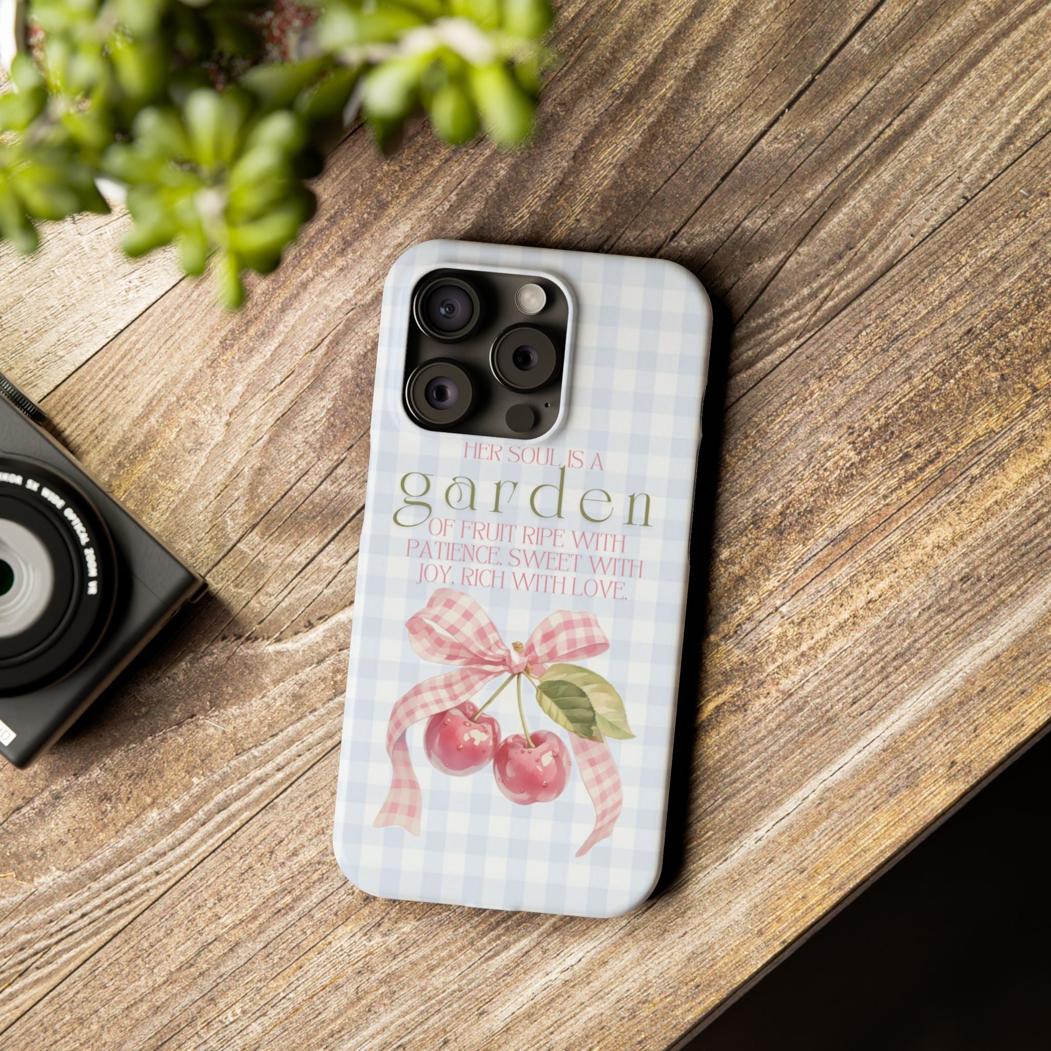 Her Soul Is A Garden iPhone Case