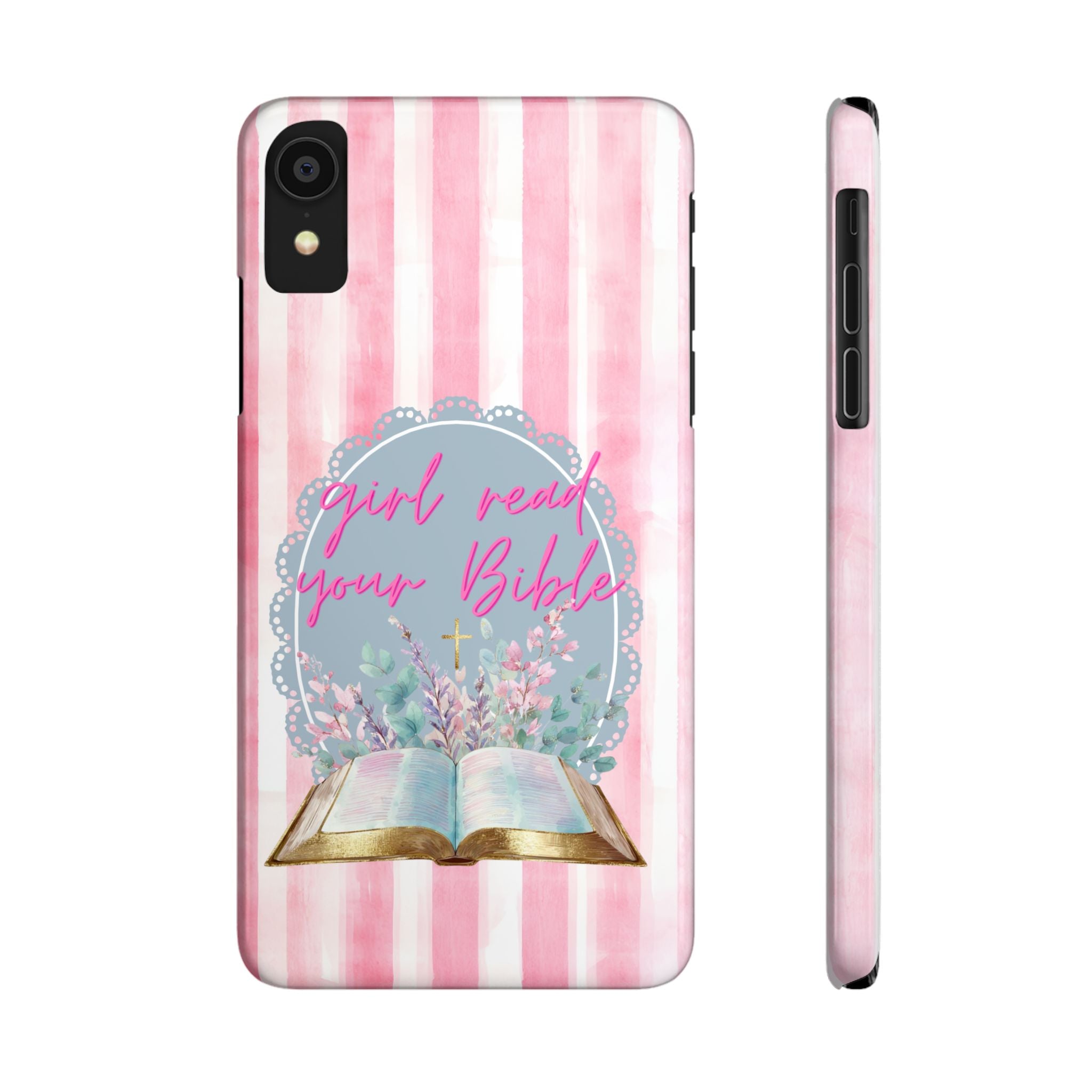 Girl Read Your Bible iPhone Case