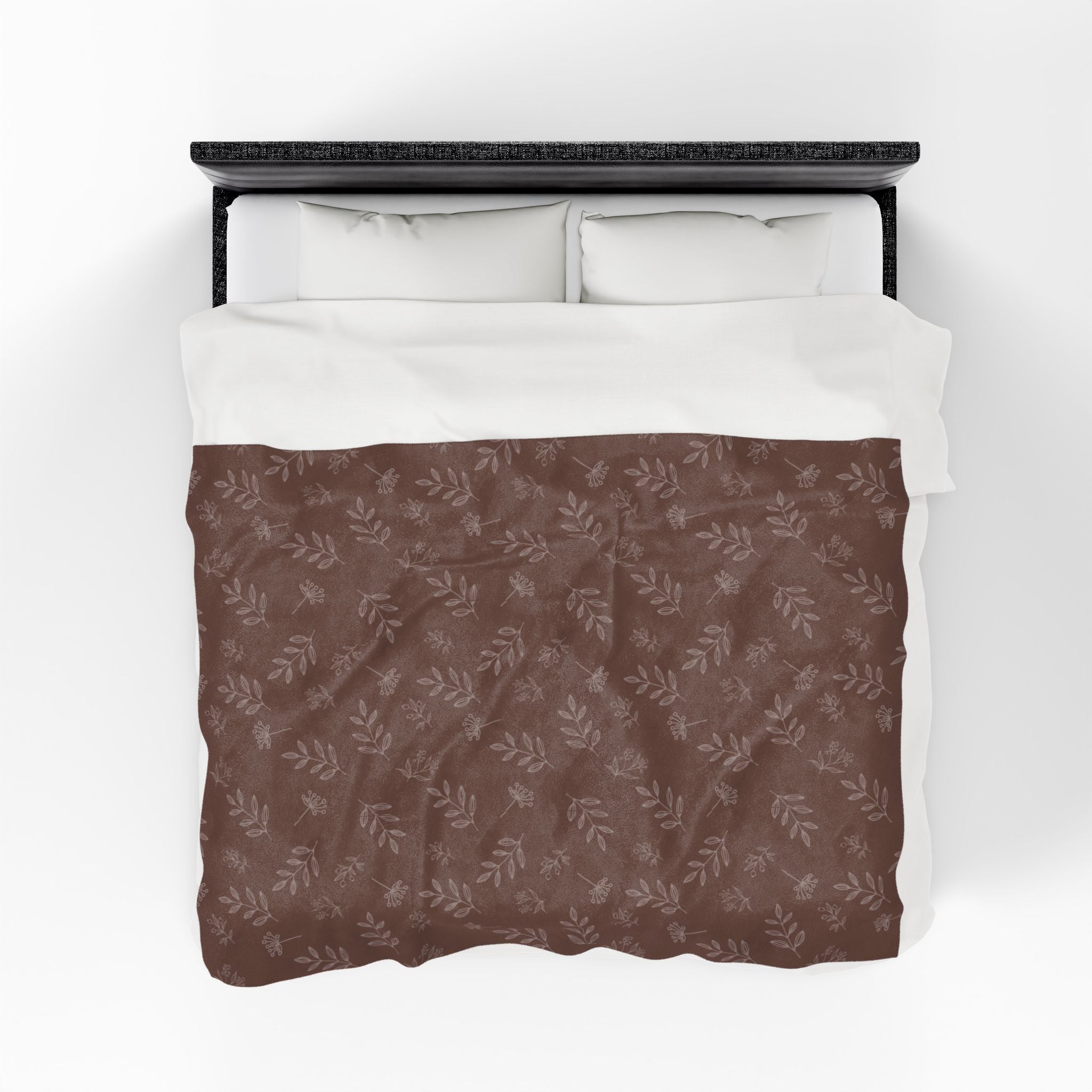 Rust & Leaf Oversized Throw Blanket By Little Grace co.