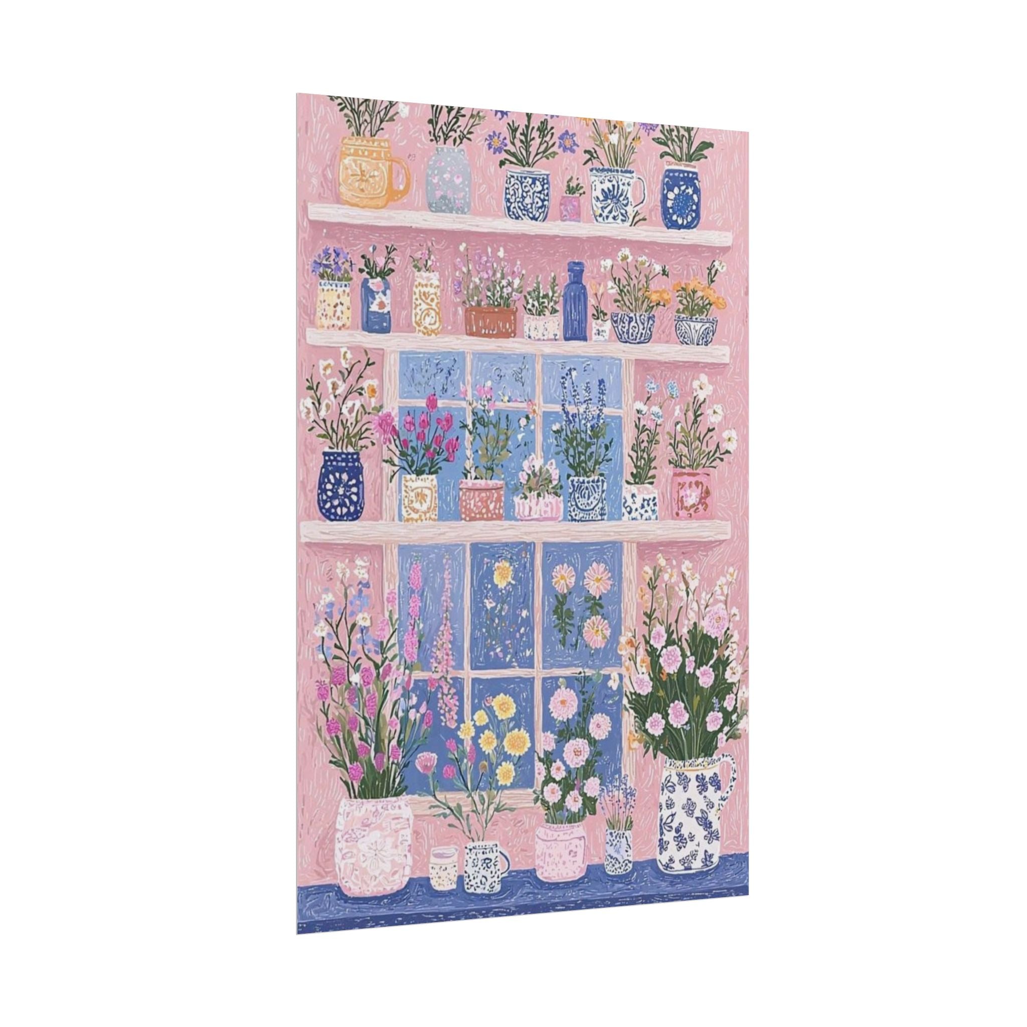 Flower Shelf Unframed Poster