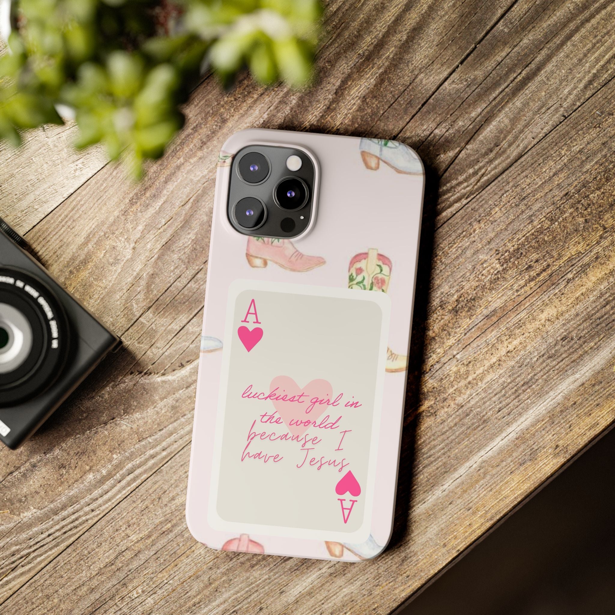 Luckiest Girl In The World iPhone Case