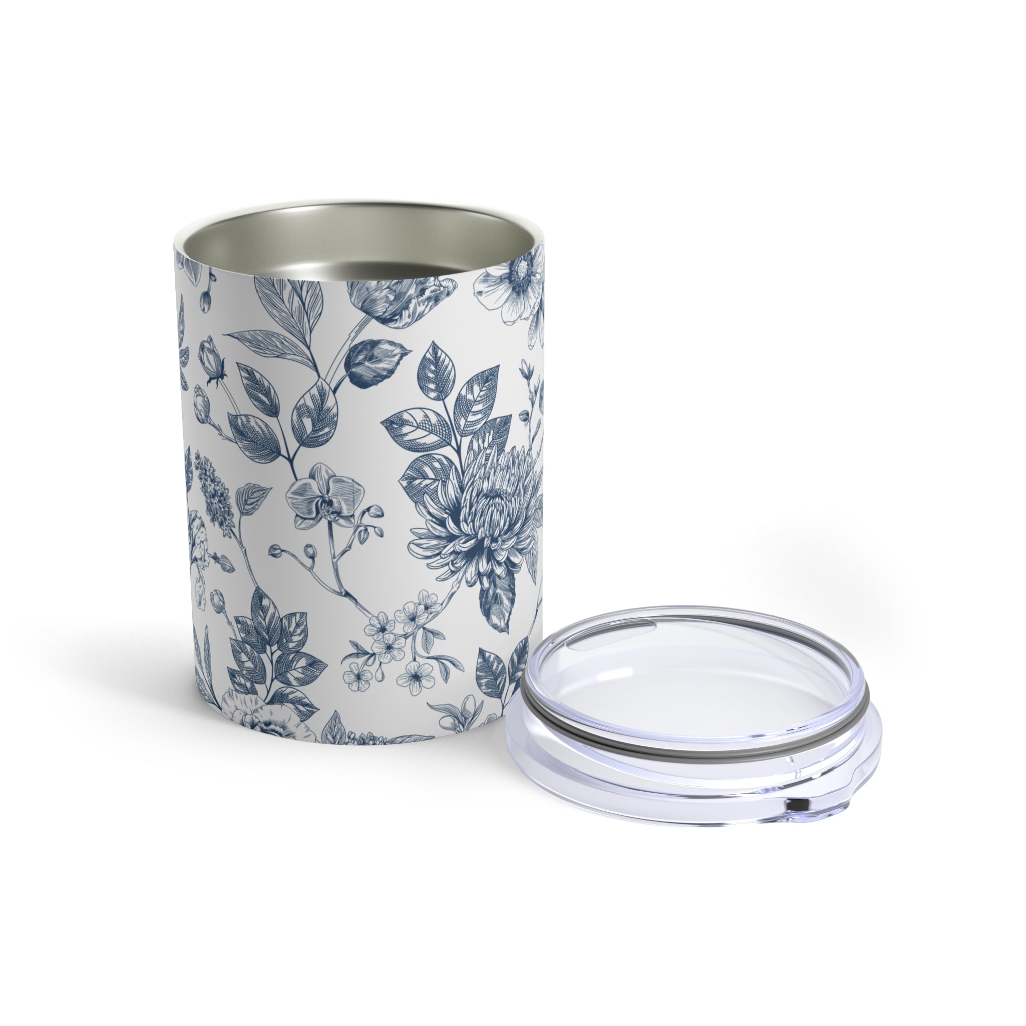 Floral Blue Blooms Mini Tumbler