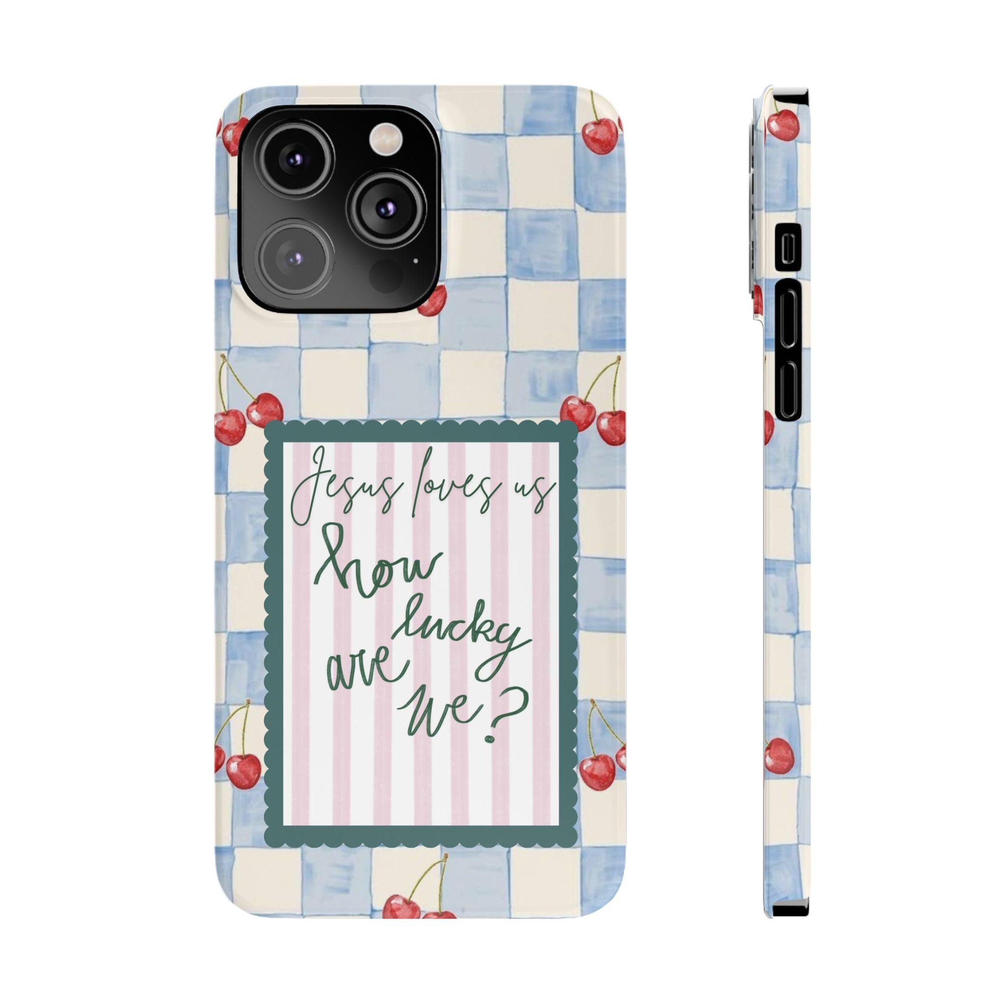 Jesus Loves Us iPhone Case