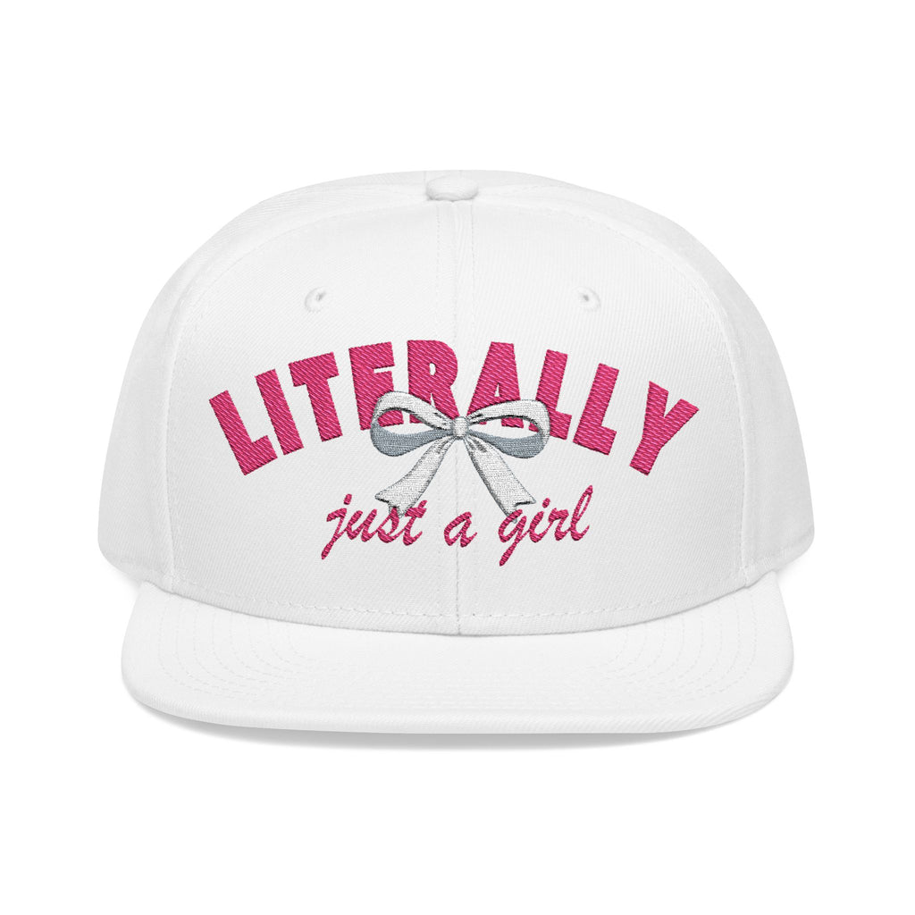 Literally Just A Girl Embroidered Hat
