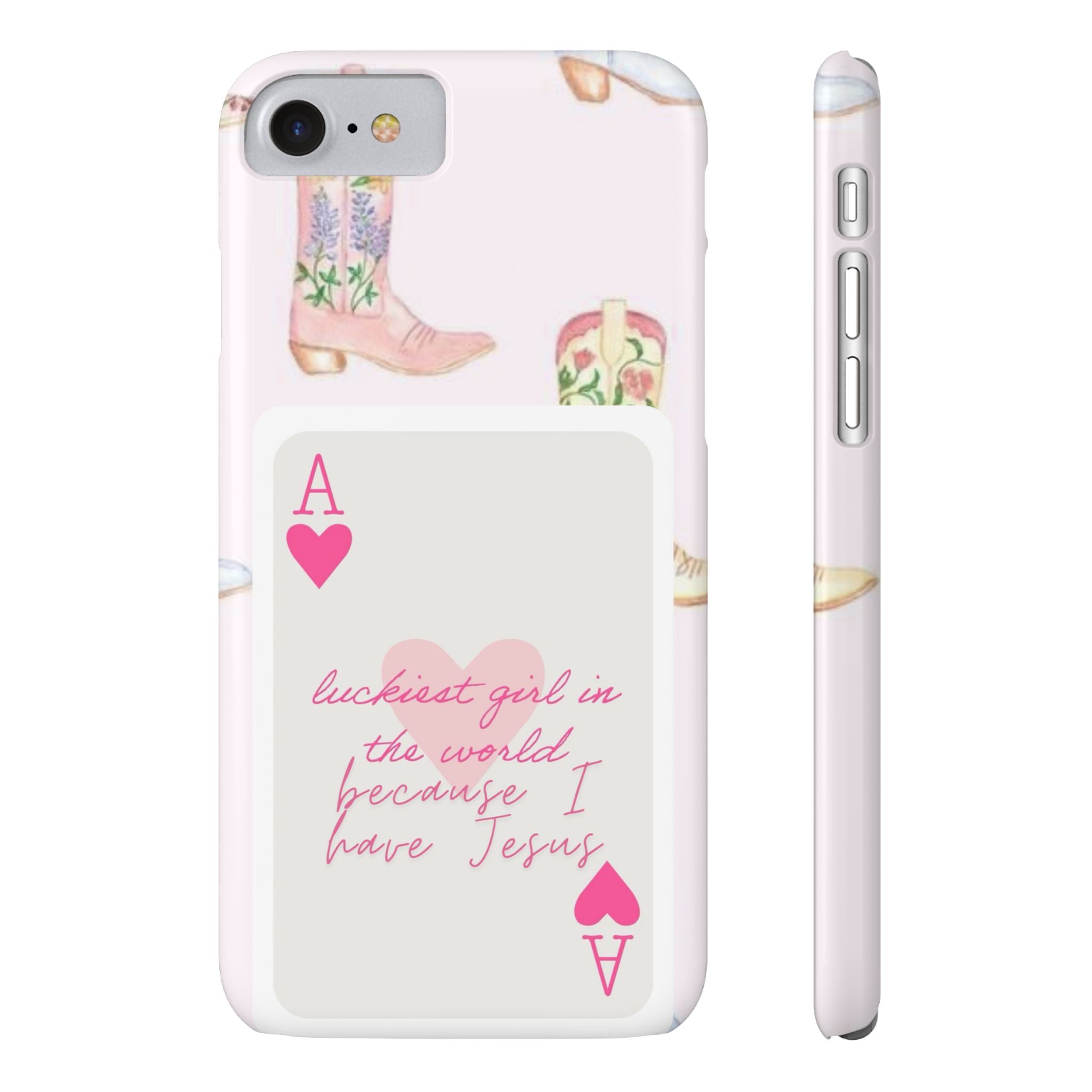 Luckiest Girl In The World iPhone Case