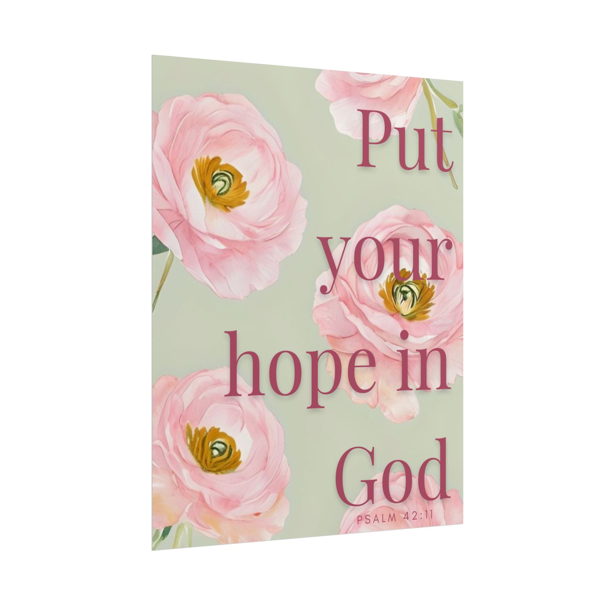 Put Your Hope In God Unframed Poster