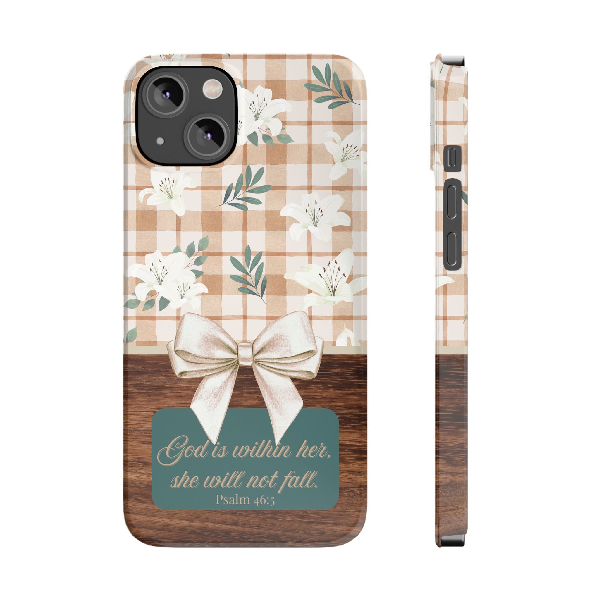 God Is Within Her She Will Not Fall iPhone Case