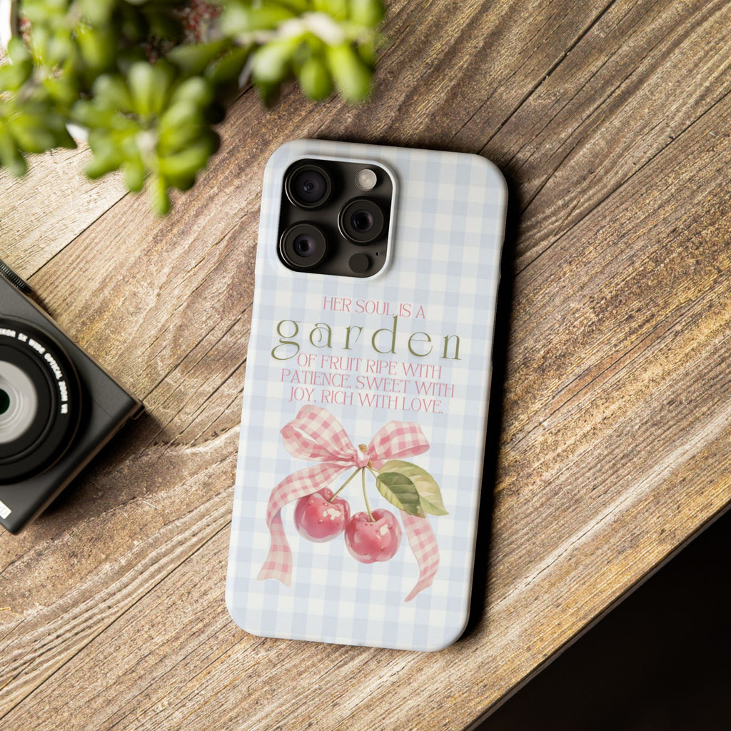 Her Soul Is A Garden iPhone Case