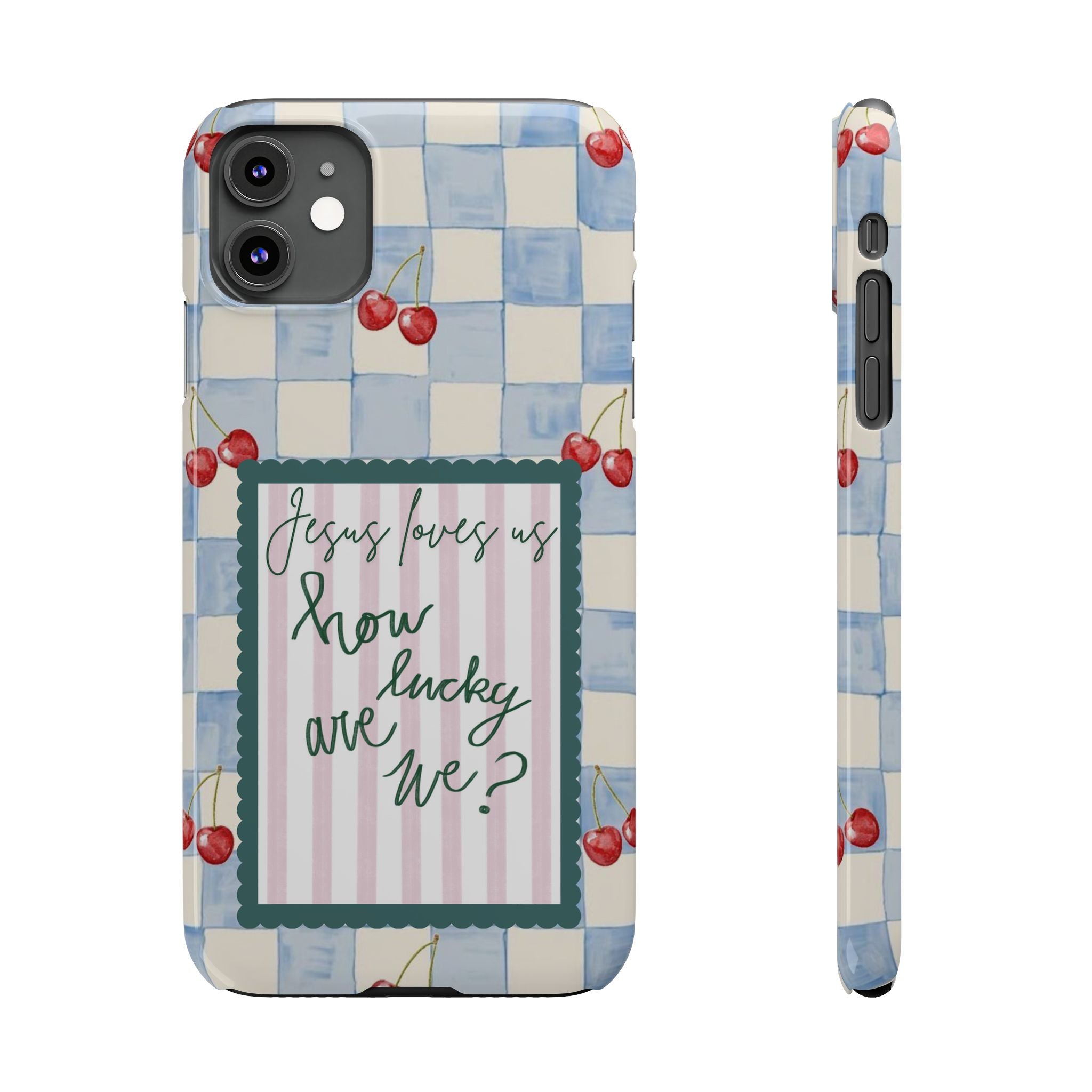 Jesus Loves Us iPhone Case