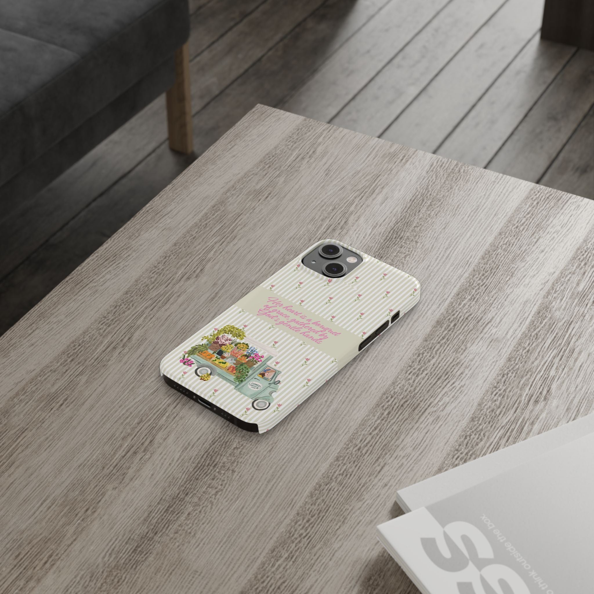 Her Heart Is A Bouquet Of Grace iPhone Case