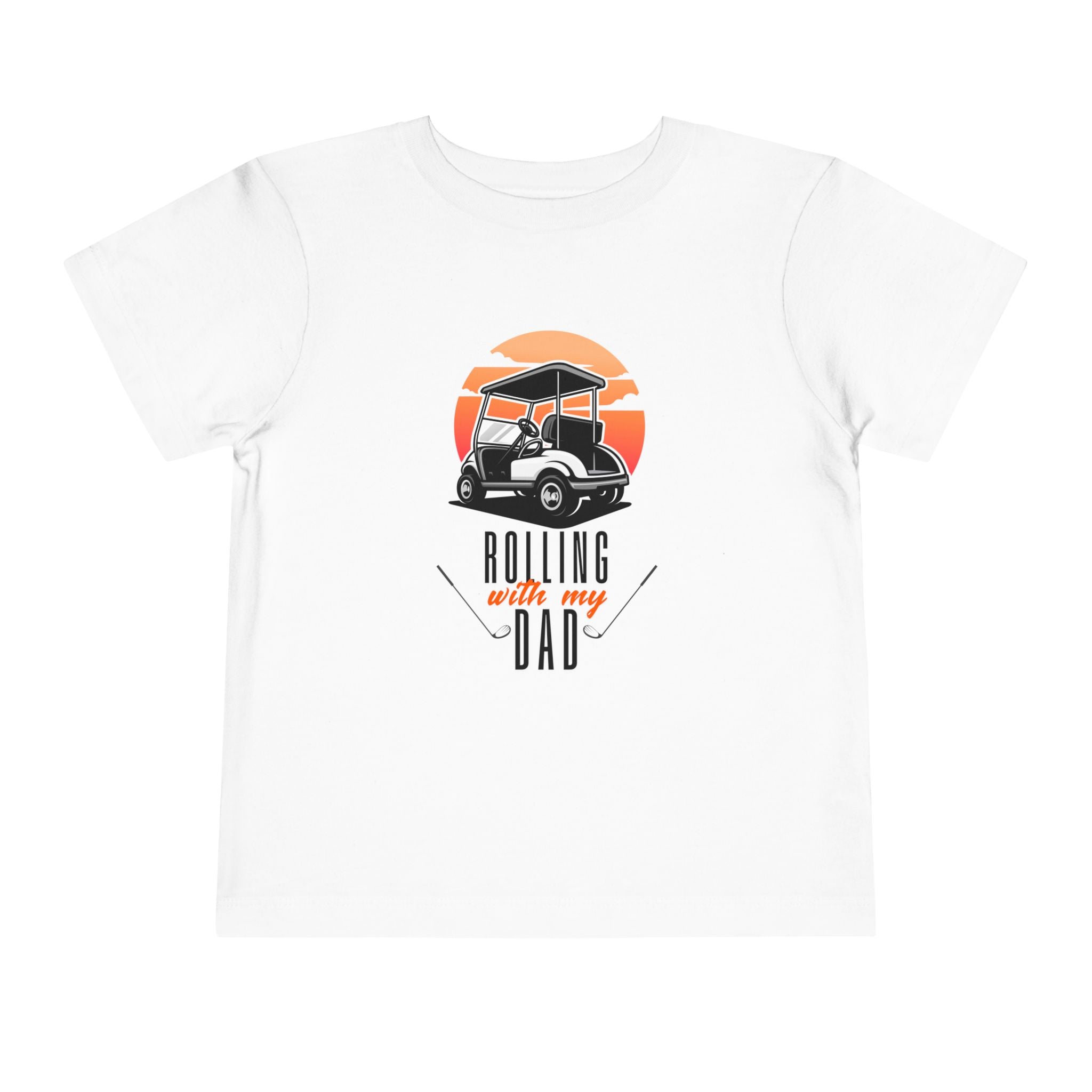 Rolling With My Dad Golf Toddler Tee