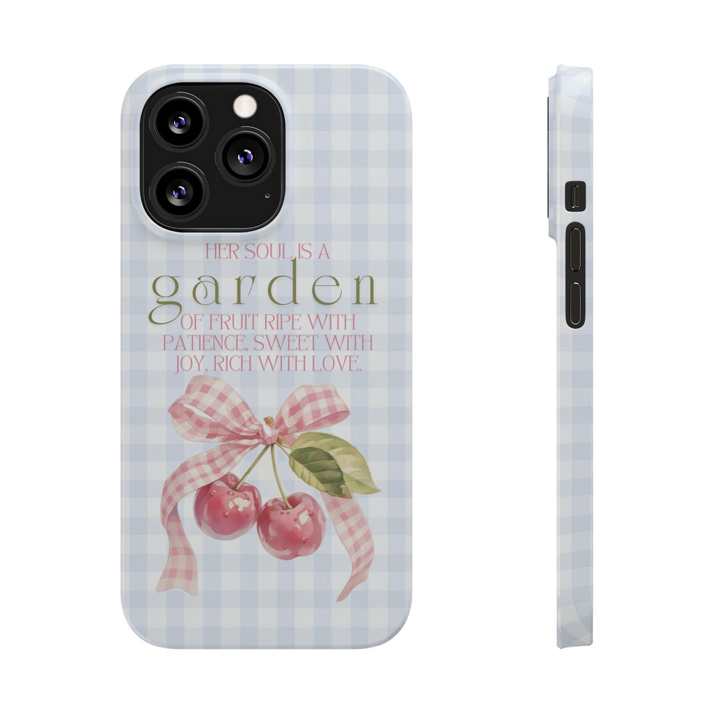 Her Soul Is A Garden iPhone Case