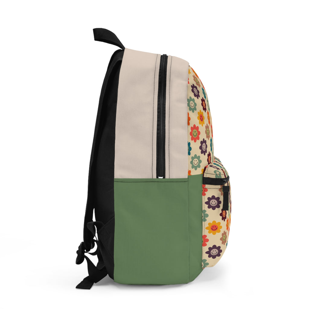 Neutral Floral Backpack