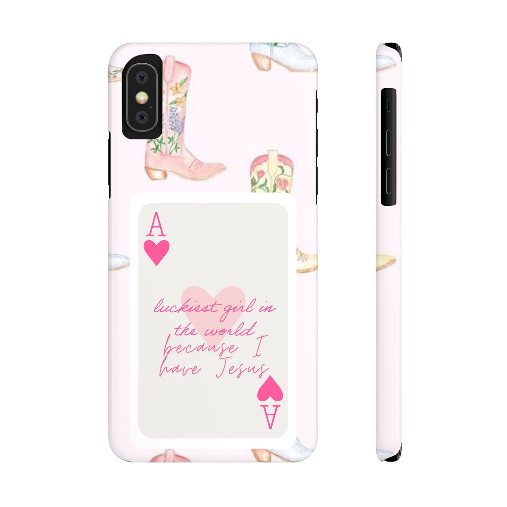 Luckiest Girl In The World iPhone Case