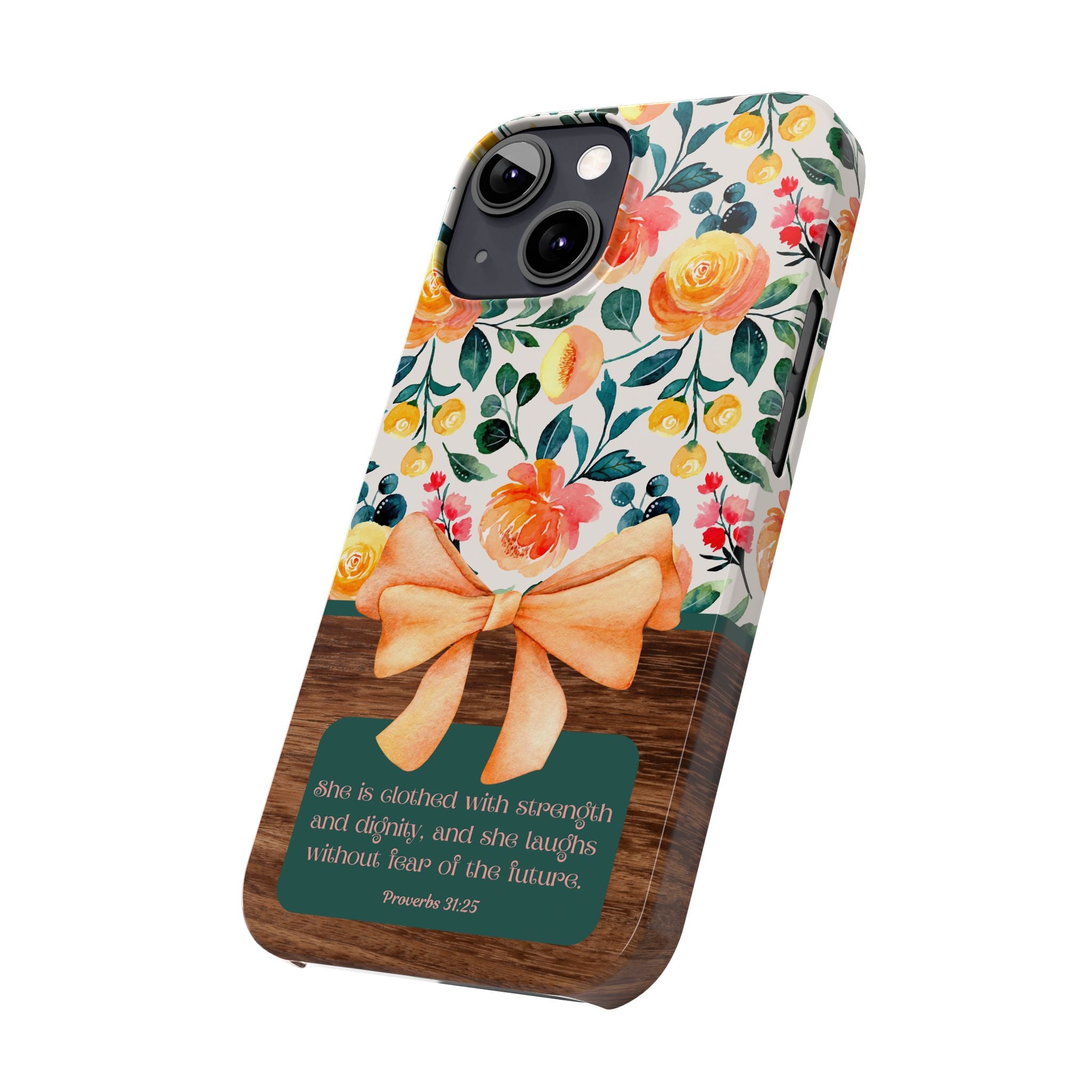 She Is Clothed With Strength & Dignity iPhone Case
