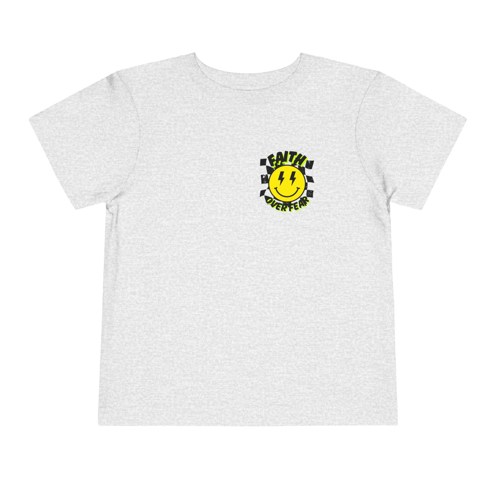Faith over Fear front and back Toddler Tee