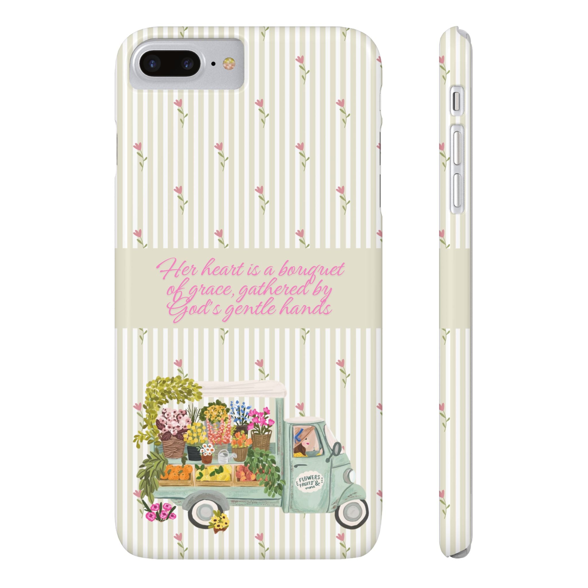 Her Heart Is A Bouquet Of Grace iPhone Case
