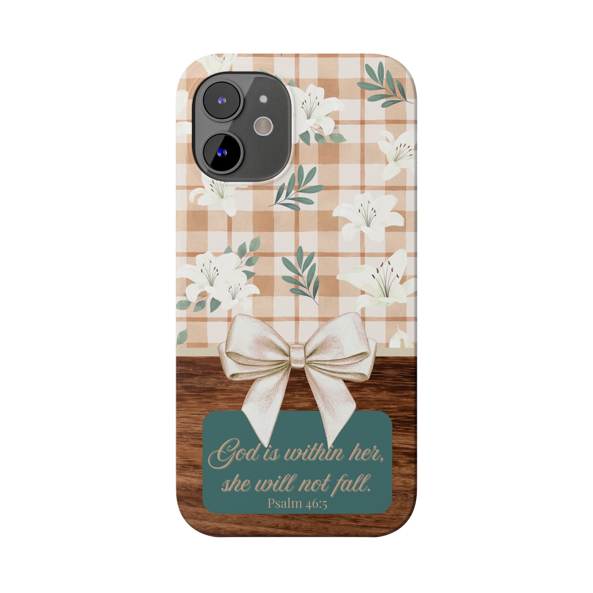 God Is Within Her She Will Not Fall iPhone Case