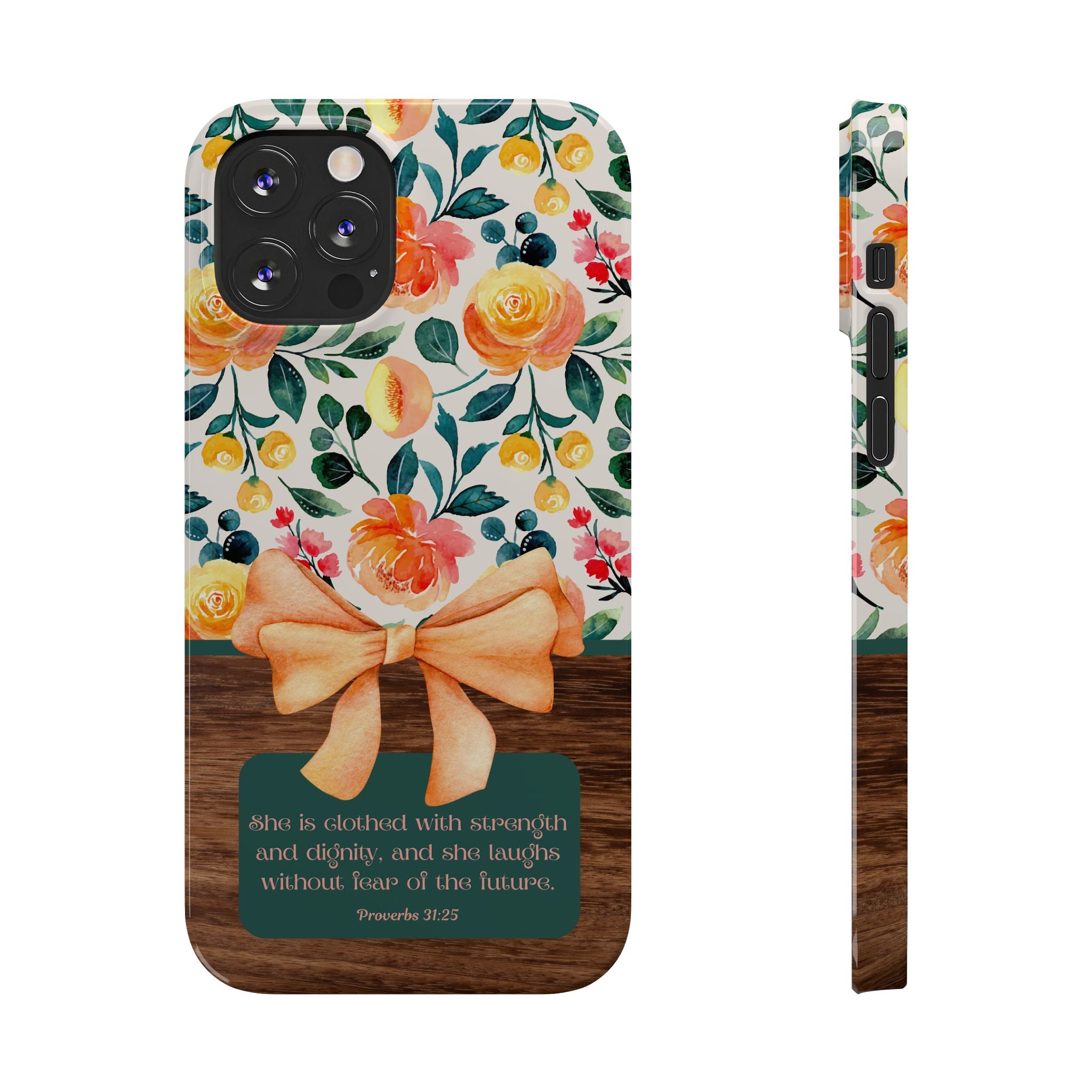 She Is Clothed With Strength & Dignity iPhone Case