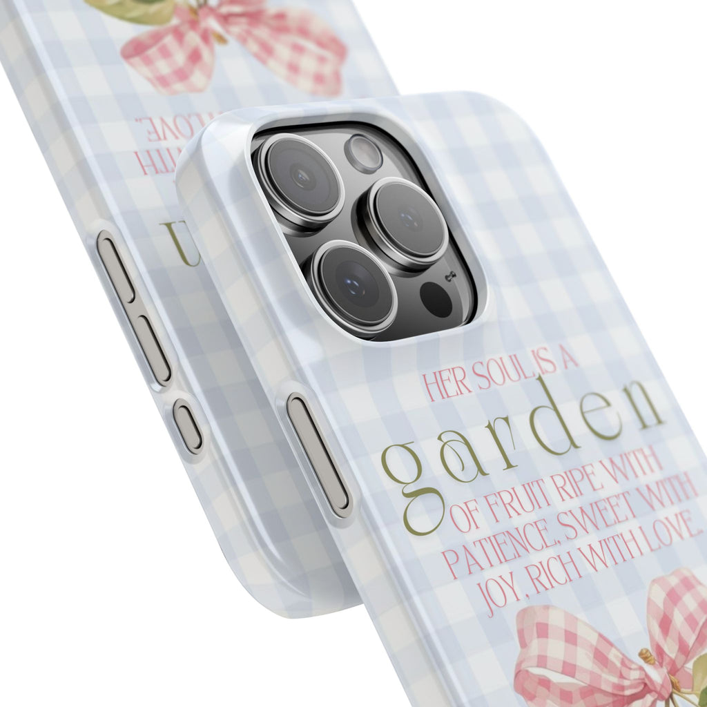 Her Soul Is A Garden iPhone Case