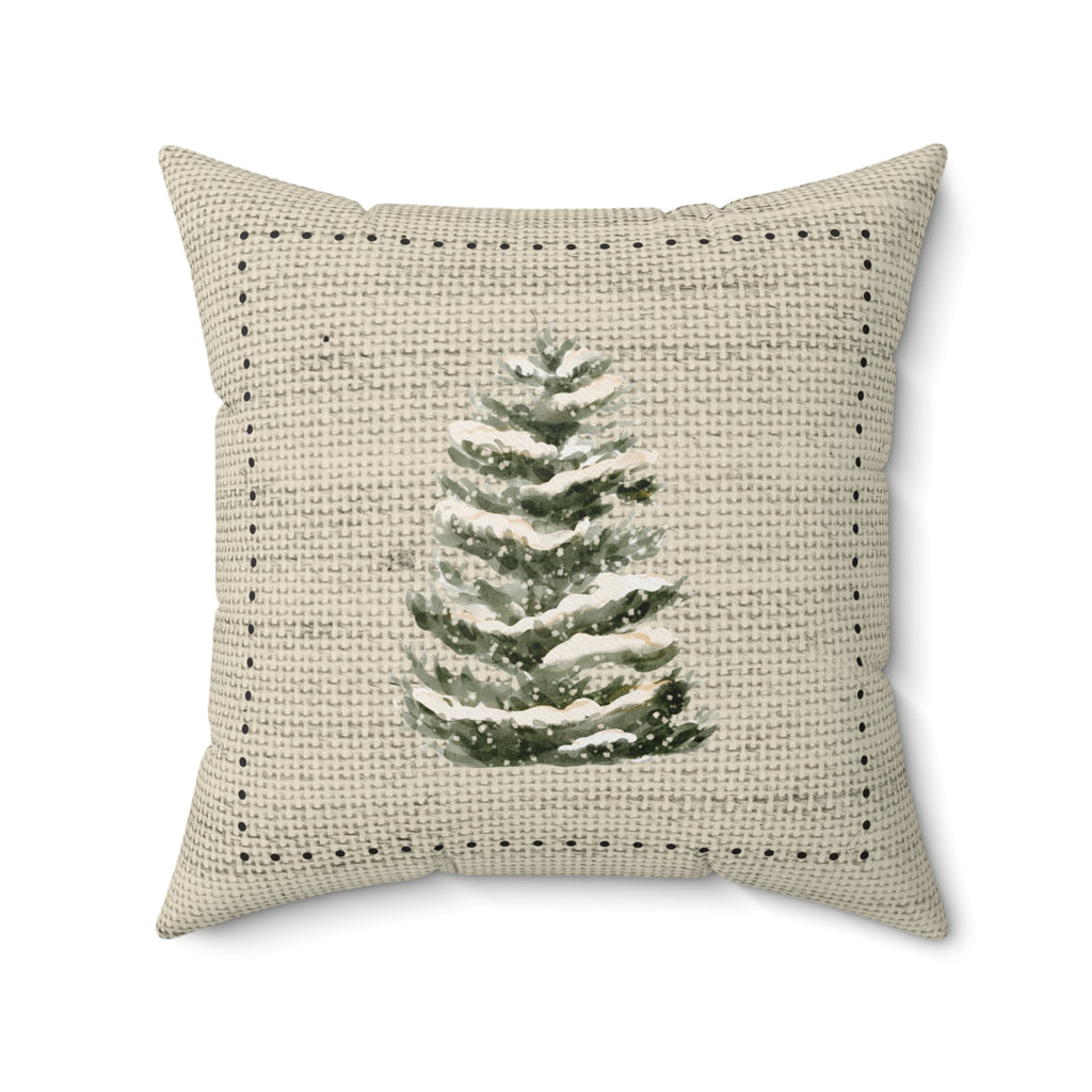 Snowy Spruce Pillow