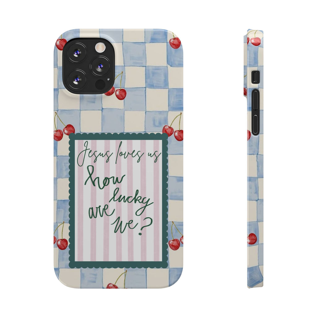 Jesus Loves Us iPhone Case