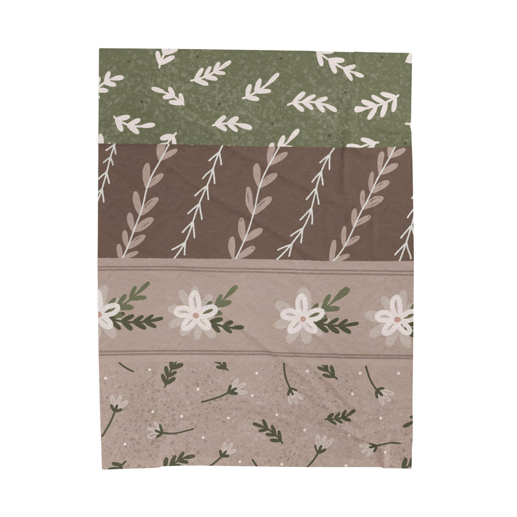 Striped Patchwork Oversized Throw Blanket By Little Grace co.