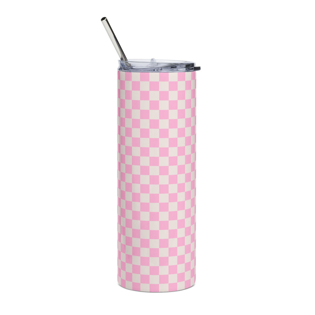Blush & Check 20oz Tumbler