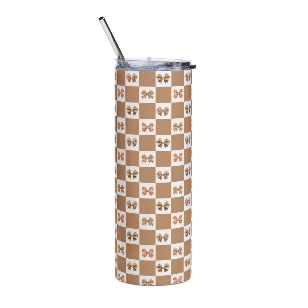Taupe & Bows 20oz Tumbler