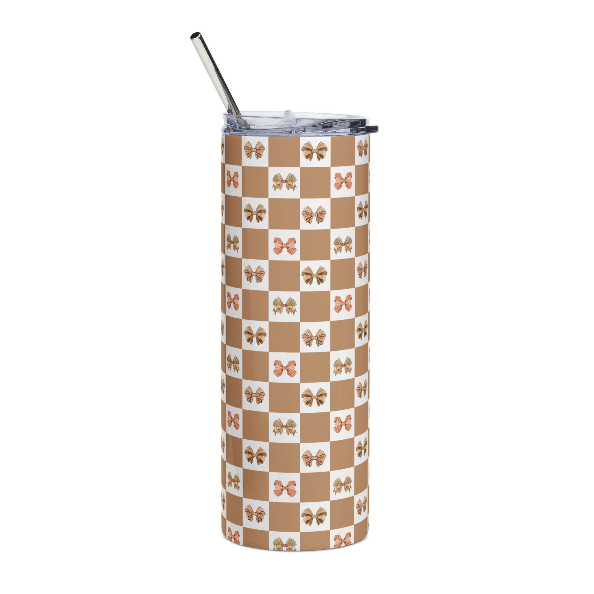 Taupe & Bows 20oz Tumbler