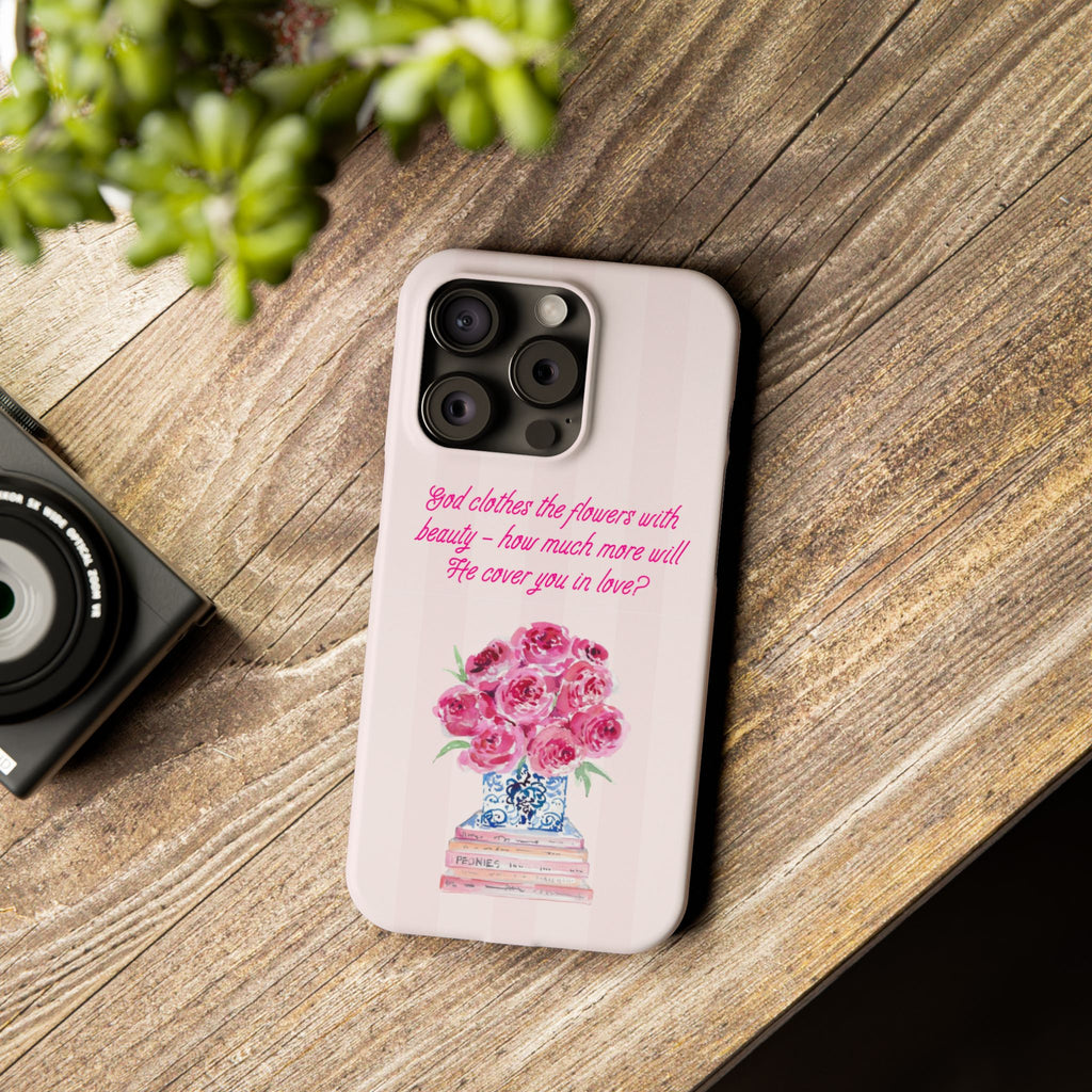 God Clothes The Flowers In Beauty Calling iPhone Case