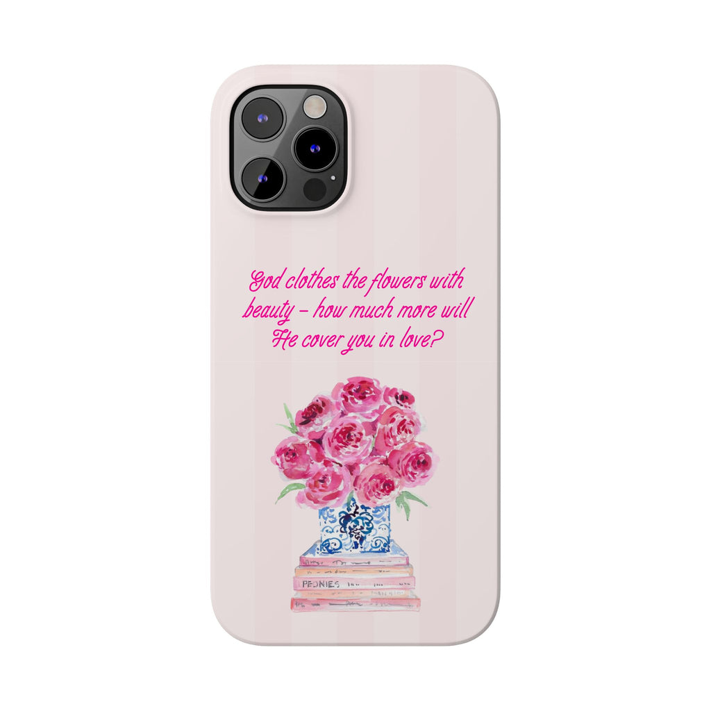 God Clothes The Flowers In Beauty Calling iPhone Case