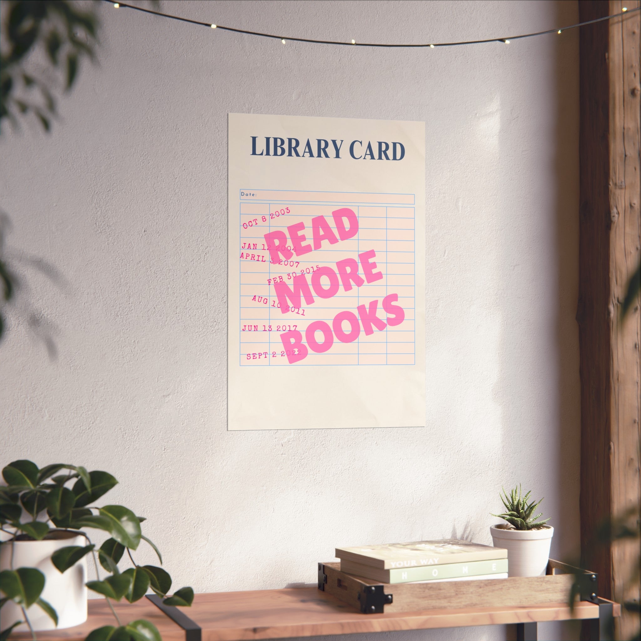 Library Card Unframed Poster