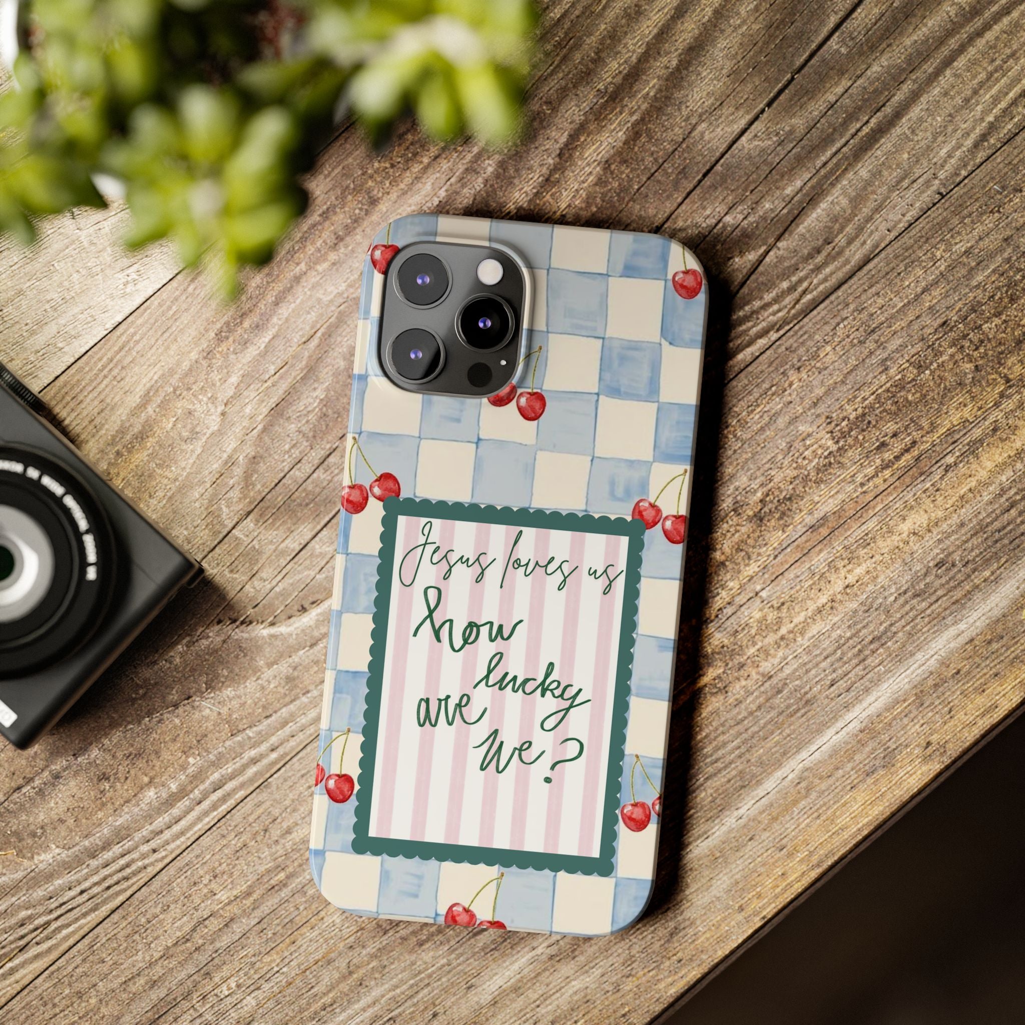 Jesus Loves Us iPhone Case