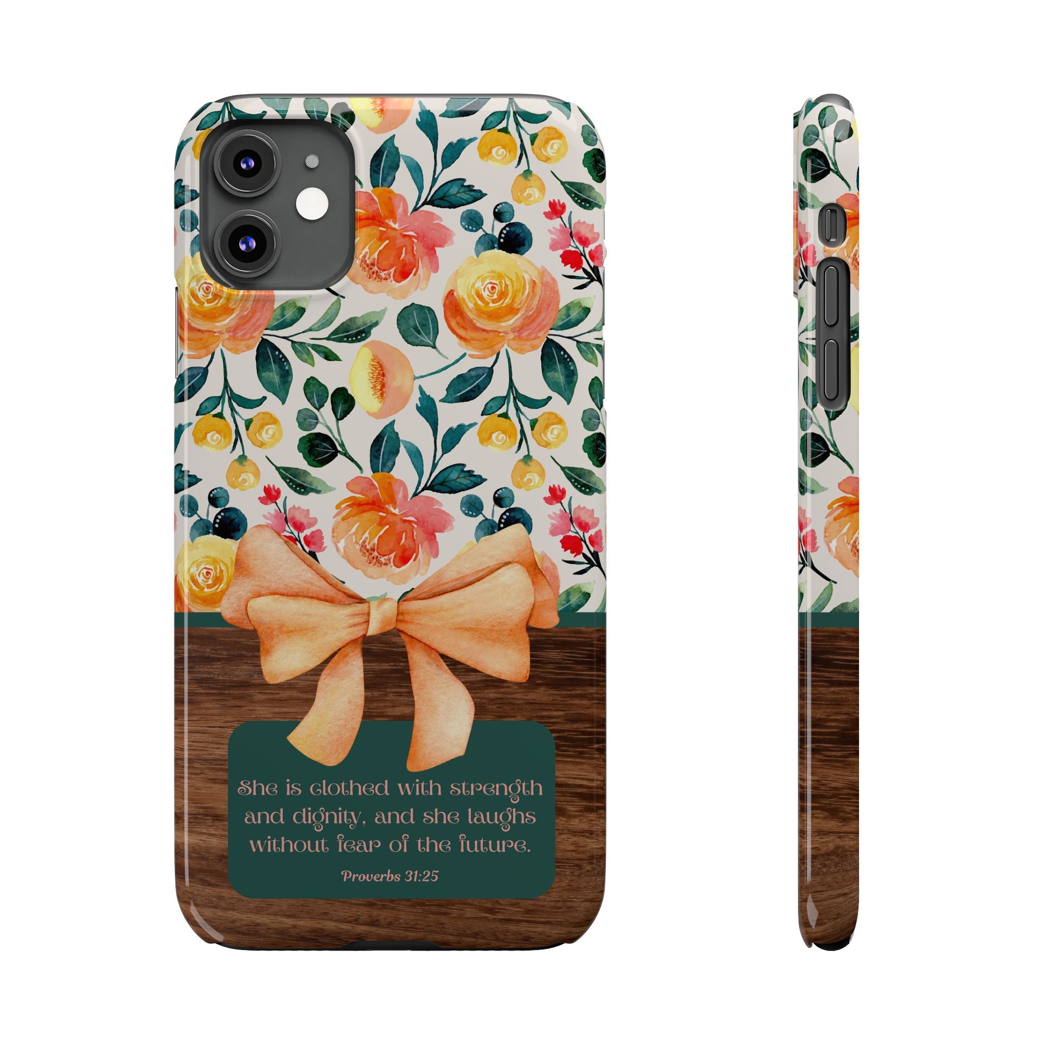 She Is Clothed With Strength & Dignity iPhone Case