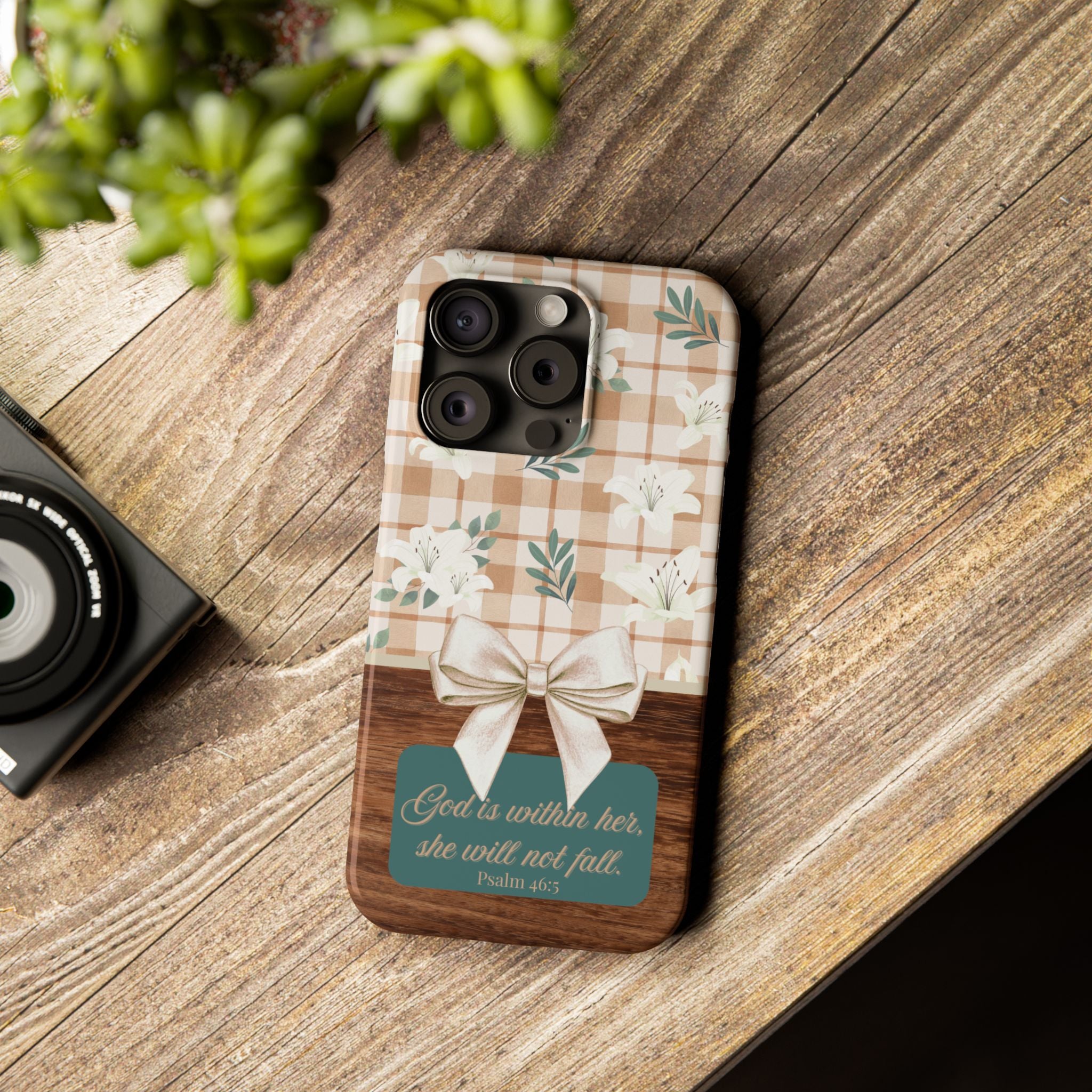 God Is Within Her She Will Not Fall iPhone Case