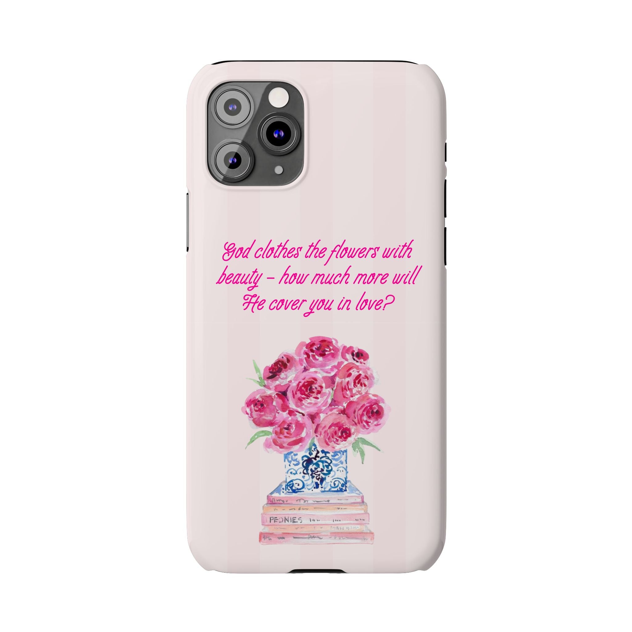 God Clothes The Flowers In Beauty Calling iPhone Case