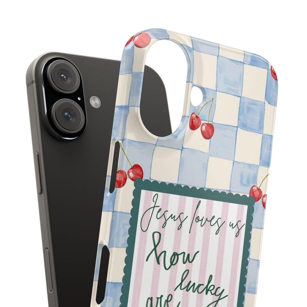 Jesus Loves Us iPhone Case