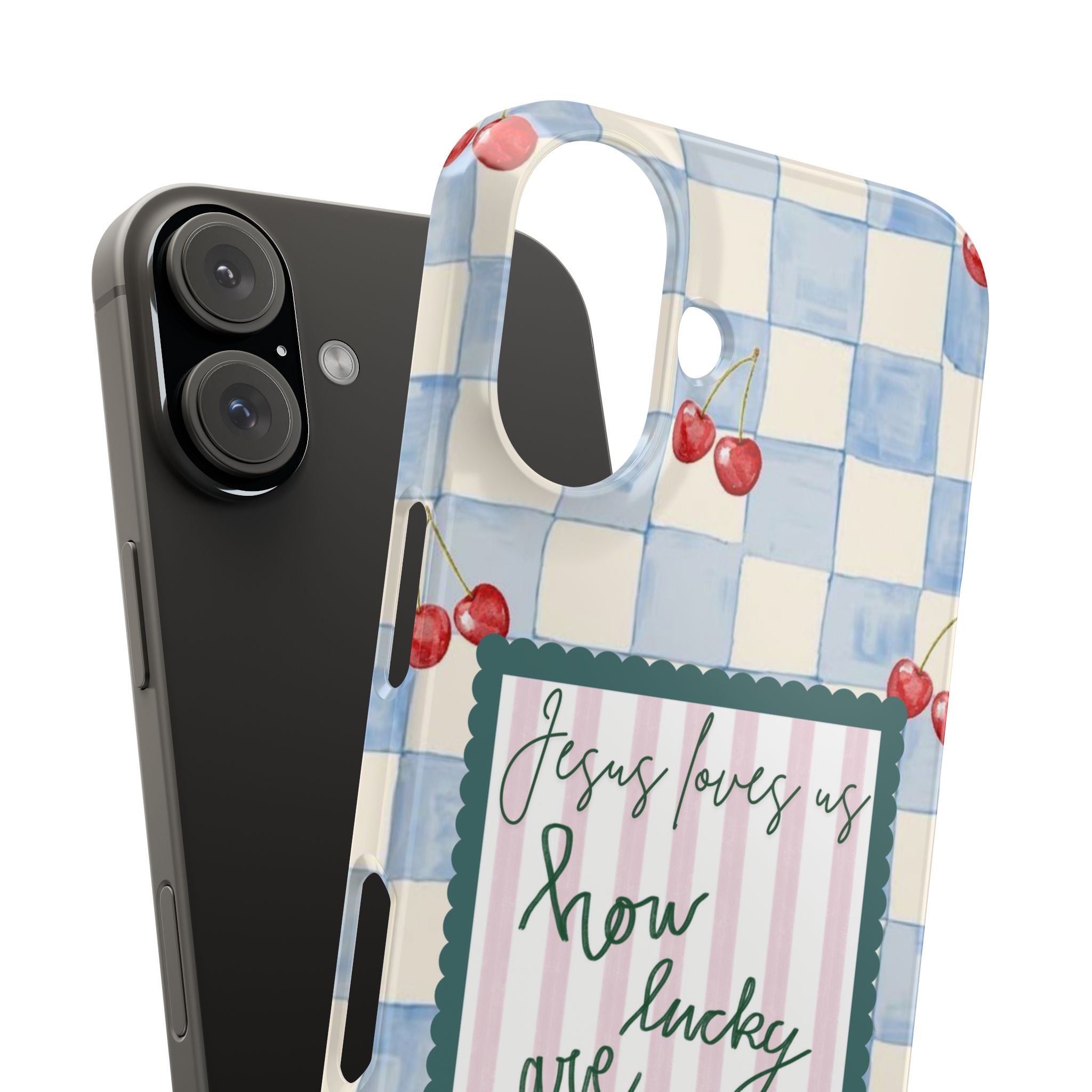 Jesus Loves Us iPhone Case