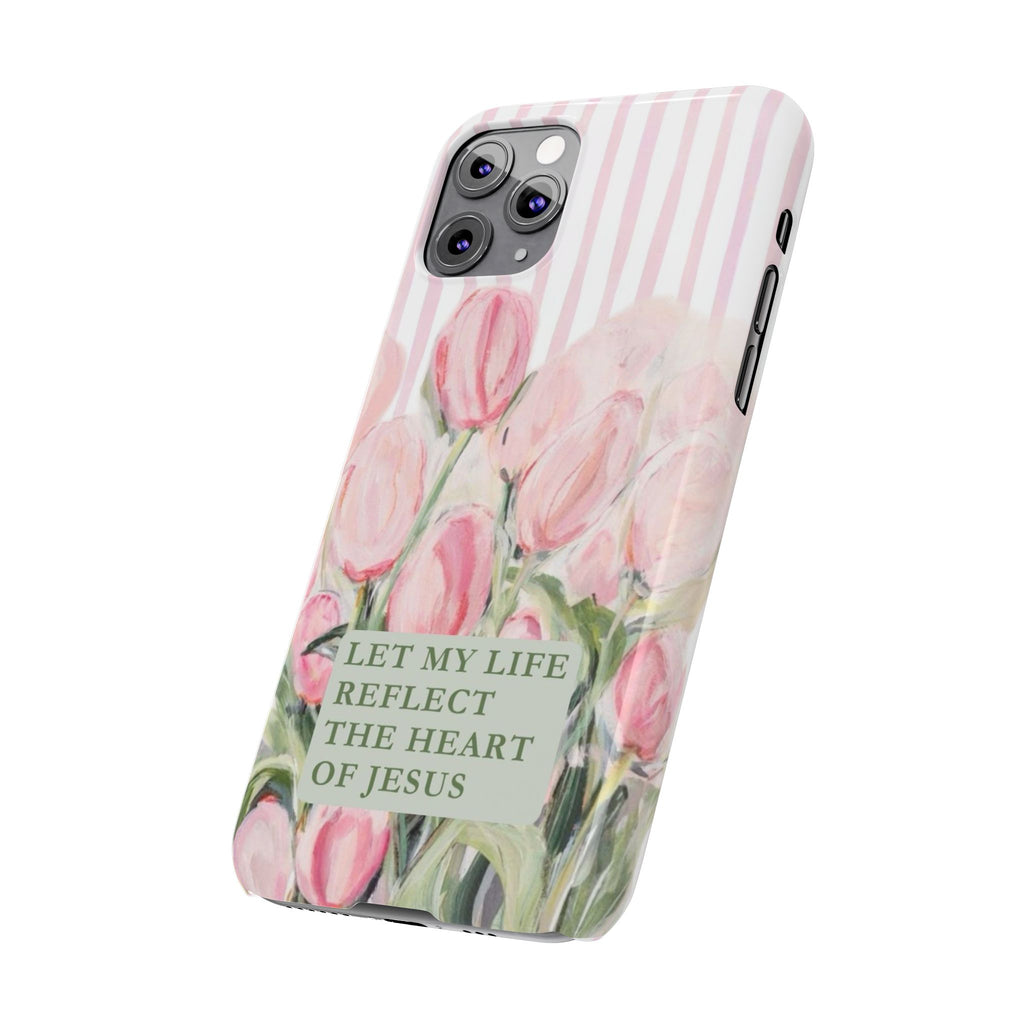 Let My Life Reflect The Heart Of Jesus iPhone Case