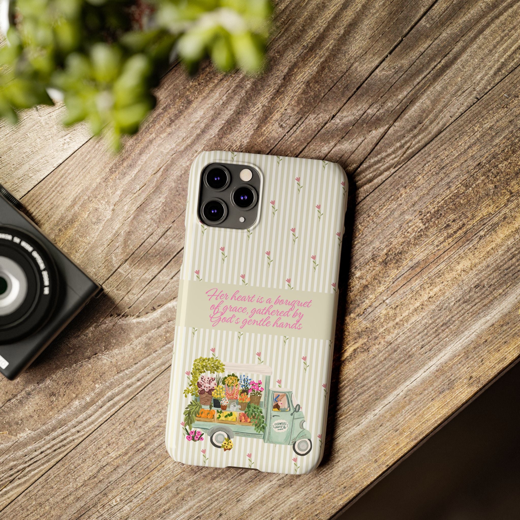 Her Heart Is A Bouquet Of Grace iPhone Case