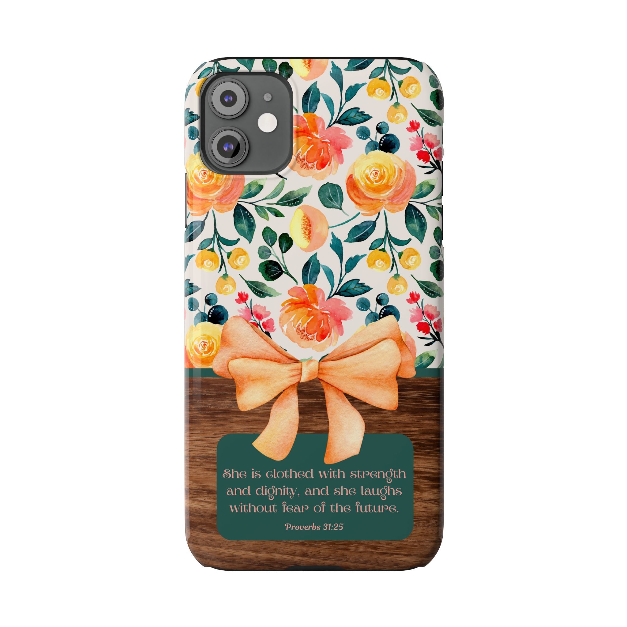 She Is Clothed With Strength & Dignity iPhone Case