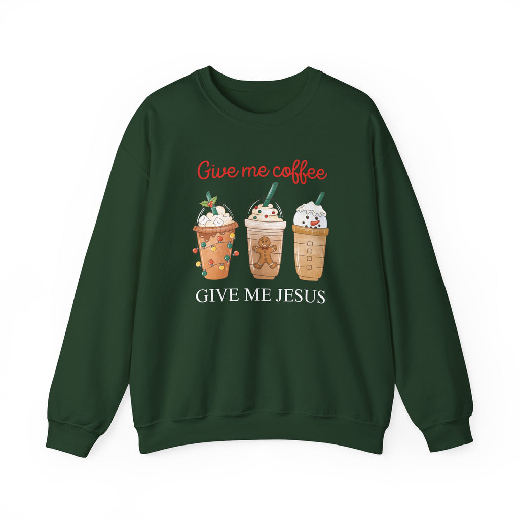 Give Me Coffee Give Me Jesus Cozy Sweatshirt