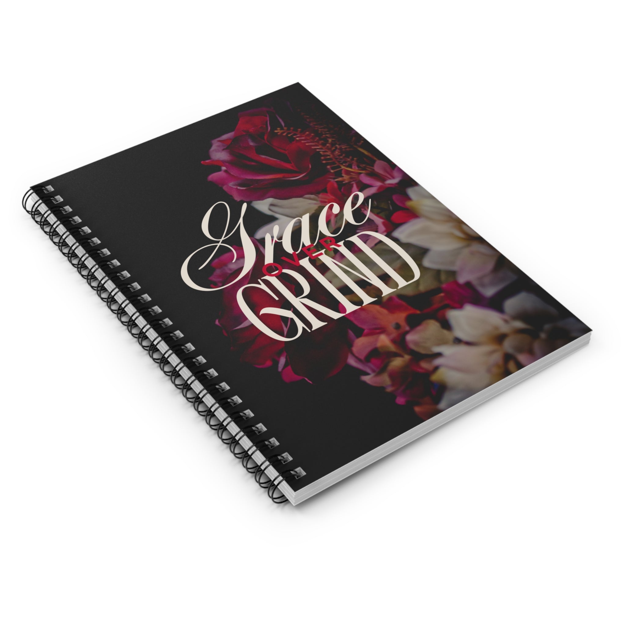 Grace Over Grind Spiral Notebook