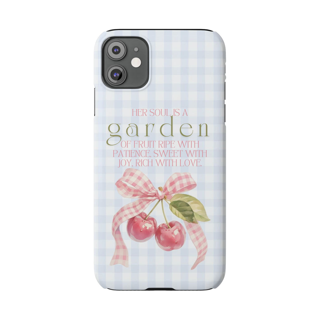 Her Soul Is A Garden iPhone Case