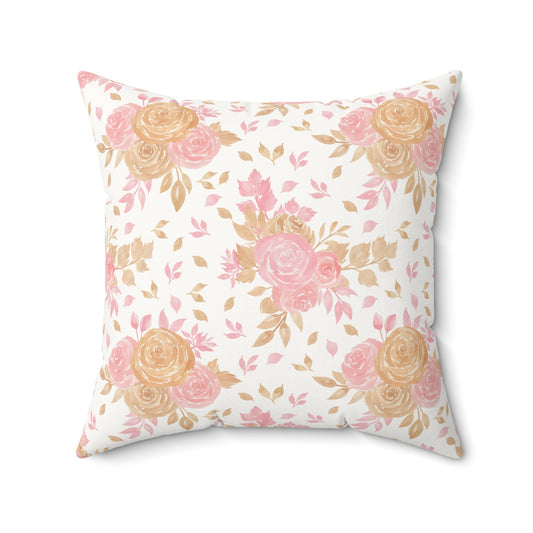 Pink Rose Pillow
